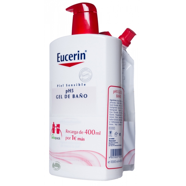 Oferta Eucerin: Disfruta del Ecopack de 400 ml de regalo con la compra de 1litro de Gel o Loción